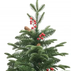 vidaXL - Gescharnierde Kunstkerstboom - Groen - 210 cm