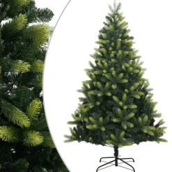 vidaXL - Gescharnierde Kunstkerstboom - Groen - 120 cm