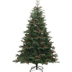 vidaXL - Gescharnierde Kunstkerstboom - Groen - 240 cm