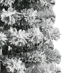 Kerstbomen-vidaXL - Gescharnierde Kunstkerstboom - Wit - 120 cm