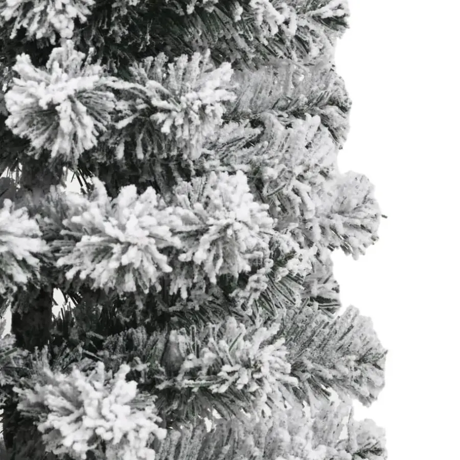 Kerstbomen-vidaXL - Gescharnierde Kunstkerstboom - Wit - 120 cm