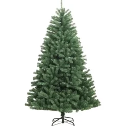 Kerstbomen-vidaXL - Gescharnierde Kunstkerstboom - Groen - 180 cm