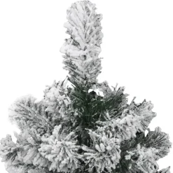 Kerstbomen-vidaXL - Gescharnierde Kunstkerstboom - Wit - 150 cm
