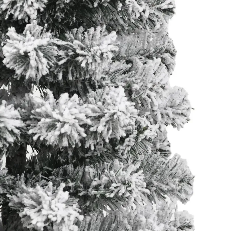 Kerstbomen-vidaXL - Gescharnierde Kunstkerstboom - Wit - 150 cm
