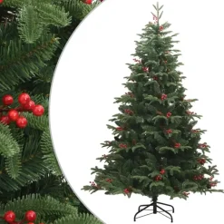 vidaXL - Gescharnierde Kunstkerstboom - Groen - 180 cm
