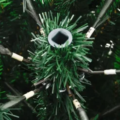 Kerstbomen-vidaXL - Gescharnierde Kunstkerstboom - Groen - 180 cm