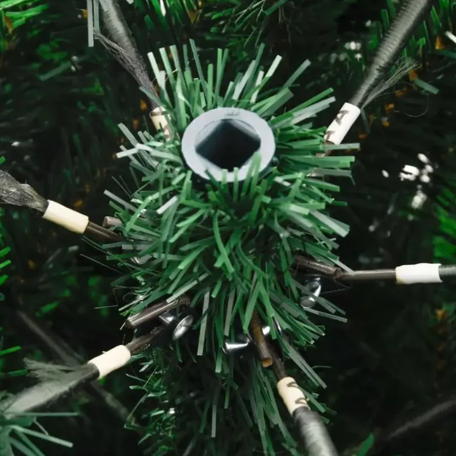 Kerstbomen-vidaXL - Gescharnierde Kunstkerstboom - Groen - 180 cm