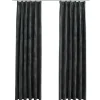 vidaXL - Gordijn - Antraciet - Fluweel - 140 x 245 cm - 2 stuks