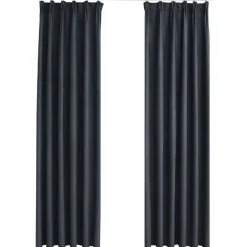 Kant &Amp; Klaar Gordijnen-vidaXL - Gordijn - Antraciet - Stof - 140 x 245 cm - 2 stuks