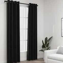 Kant &Amp; Klaar Gordijnen-vidaXL - Gordijn - Antraciet - Stof - 140 x 225 cm - 2 stuks