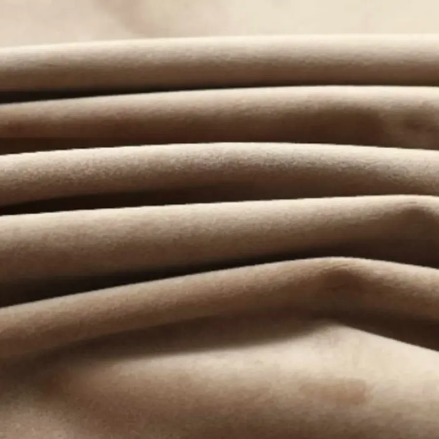 vidaXL - Gordijn - Beige - Fluweel - 140 x 175 cm - 2 stuks