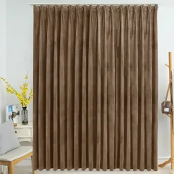 Kant &Amp; Klaar Gordijnen-vidaXL - Gordijn - Beige - Fluweel