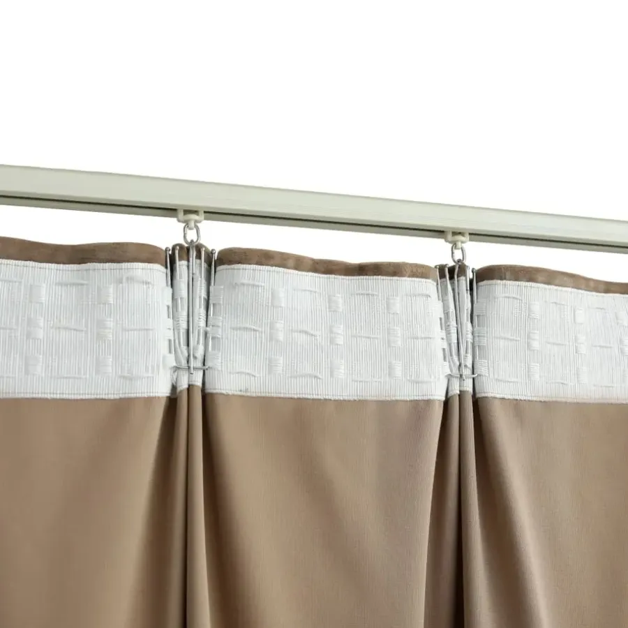 Kant &Amp; Klaar Gordijnen-vidaXL - Gordijn - Beige - Fluweel