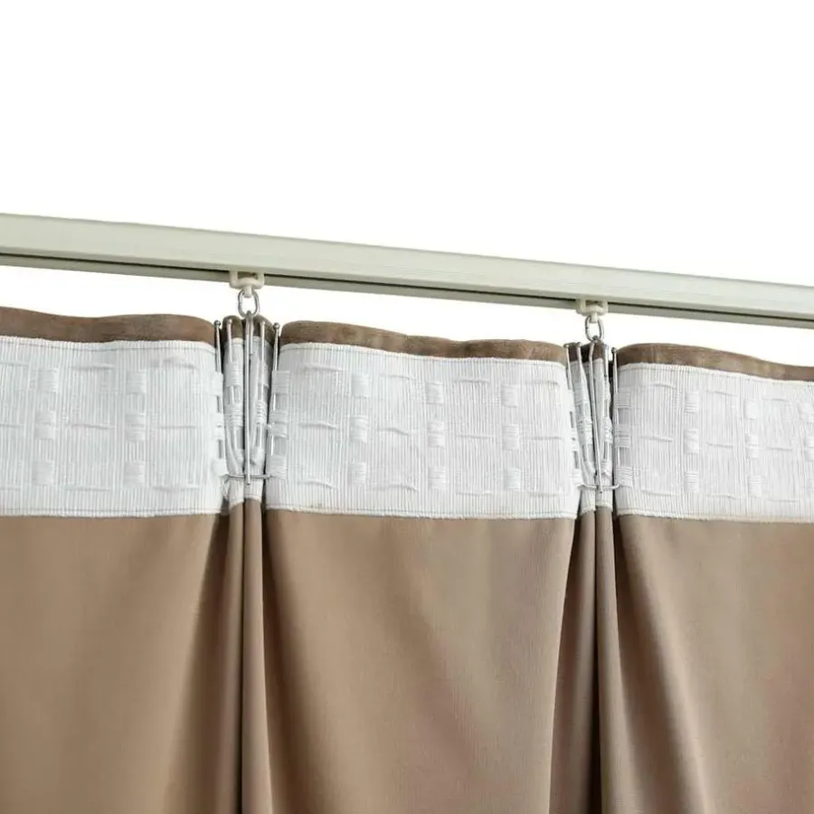 vidaXL - Gordijn - Beige - Fluweel - 140 x 225 cm - 2 stuks