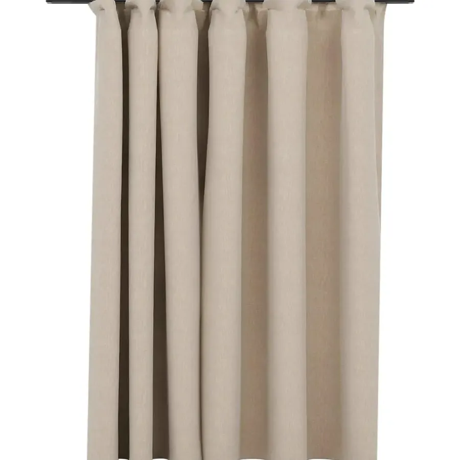 Kant &Amp; Klaar Gordijnen-vidaXL - Gordijn - Beige - Stof