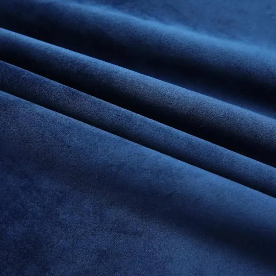Gordijnen|Kant &Amp; Klaar Gordijnen-vidaXL - Gordijn - Blauw - Fluweel - 140 x 245 cm - 2 stuks