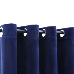 Kant &Amp; Klaar Gordijnen-vidaXL - Gordijn - Blauw - Fluweel - 140 x 245 cm - 2 stuks