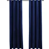 Gordijnen|Kant &Amp; Klaar Gordijnen-vidaXL - Gordijn - Blauw - Fluweel - 140 x 175 cm - 2 stuks