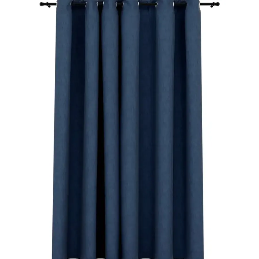 Kant &Amp; Klaar Gordijnen-vidaXL - Gordijn - Blauw - Stof - 290 x 245 cm