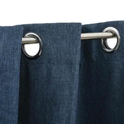 vidaXL - Gordijn - Blauw - Stof - 140 x 225 cm - 2 stuks