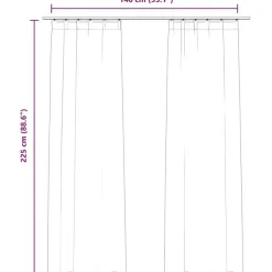 vidaXL - Gordijn - Crème - Fluweel - 140 x 225 cm - 2 stuks