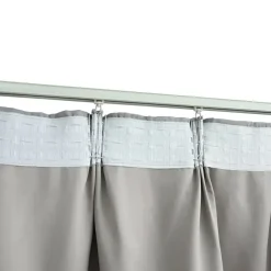 vidaXL - Gordijn - Grijs - Stof - 140 x 225 cm - 2 stuks