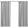 Kant &Amp; Klaar Gordijnen-vidaXL - Gordijn - Grijs - Stof - 140 x 175 cm - 2 stuks
