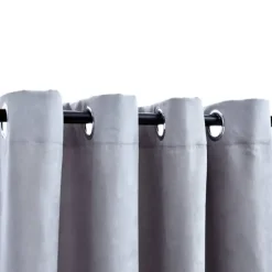 Kant &Amp; Klaar Gordijnen-vidaXL - Gordijn - Grijs - Stof - 140 x 175 cm - 2 stuks