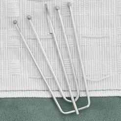 vidaXL - Gordijn - Groen - Stof - 140 x 245 cm - 2 stuks