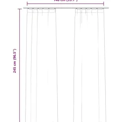 Kant &Amp; Klaar Gordijnen-vidaXL - Gordijn - Roze - Fluweel - 140 x 245 cm - 2 stuks