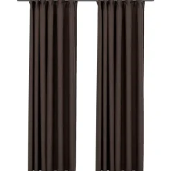 Gordijnen|Kant &Amp; Klaar Gordijnen-vidaXL - Gordijn - Taupe - Stof - 140 x 245 cm - 2 stuks