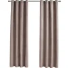 Kant &Amp; Klaar Gordijnen-vidaXL - Gordijn - Taupe - Stof - 140 x 225 cm - 2 stuks