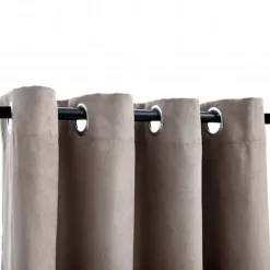 Kant &Amp; Klaar Gordijnen-vidaXL - Gordijn - Taupe - Stof - 140 x 225 cm - 2 stuks