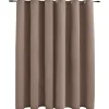 vidaXL - Gordijn - Taupe - Stof