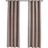 vidaXL - Gordijn - Taupe - Stof - 140 x 175 cm - 2 stuks