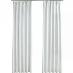 Kant &Amp; Klaar Gordijnen-vidaXL - Gordijn - Wit - Stof - 140 x 175 cm - 2 stuks