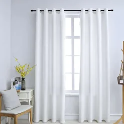 Kant &Amp; Klaar Gordijnen-vidaXL - Gordijn - Wit - Stof - 140 x 175 cm - 2 stuks