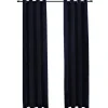 Gordijnen|Kant &Amp; Klaar Gordijnen-vidaXL - Gordijn - Zwart - Fluweel - 140 x 245 cm - 2 stuks