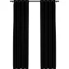 vidaXL - Gordijn - Zwart - Stof - 140 x 245 cm - 2 stuks