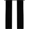 vidaXL - Gordijn - Zwart - Stof - 140 x 225 cm - 2 stuks