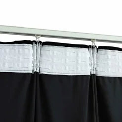 vidaXL - Gordijn verduisterend met haken - Zwart - Fluweel - 290 x 245 cm