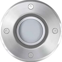 vidaXL - Grondspot - Zilver - Aluminium - 3 stuks