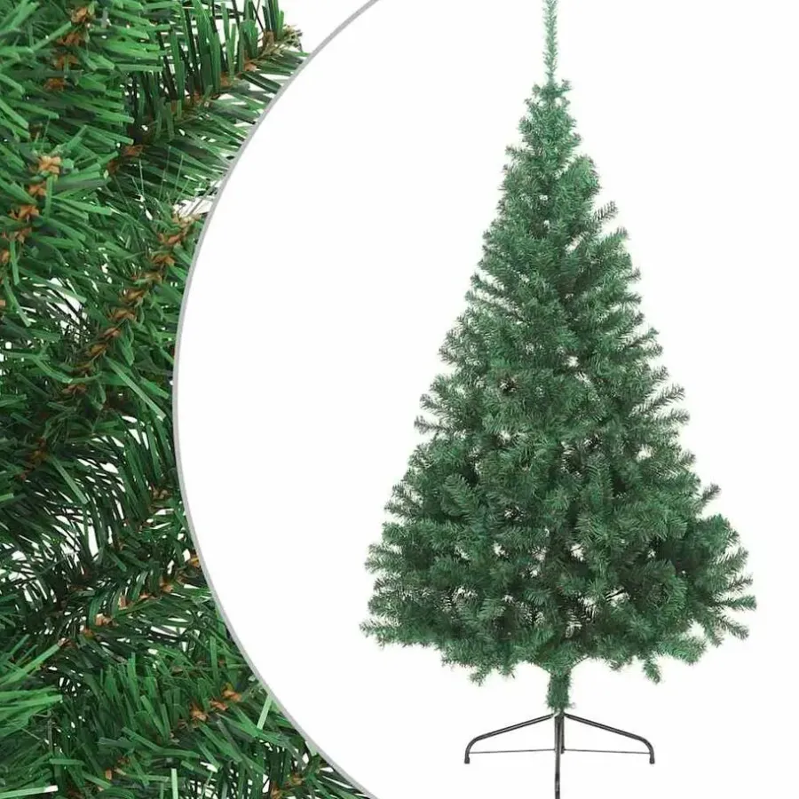 vidaXL - Halve Kerstboom - Groen - 180 x 115 cm