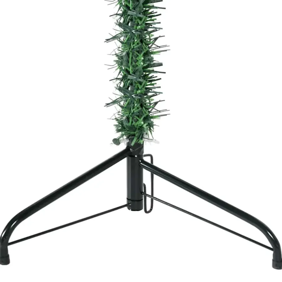 Kerstbomen-vidaXL - Halve Kunstkerstboom - Groen - 150 cm