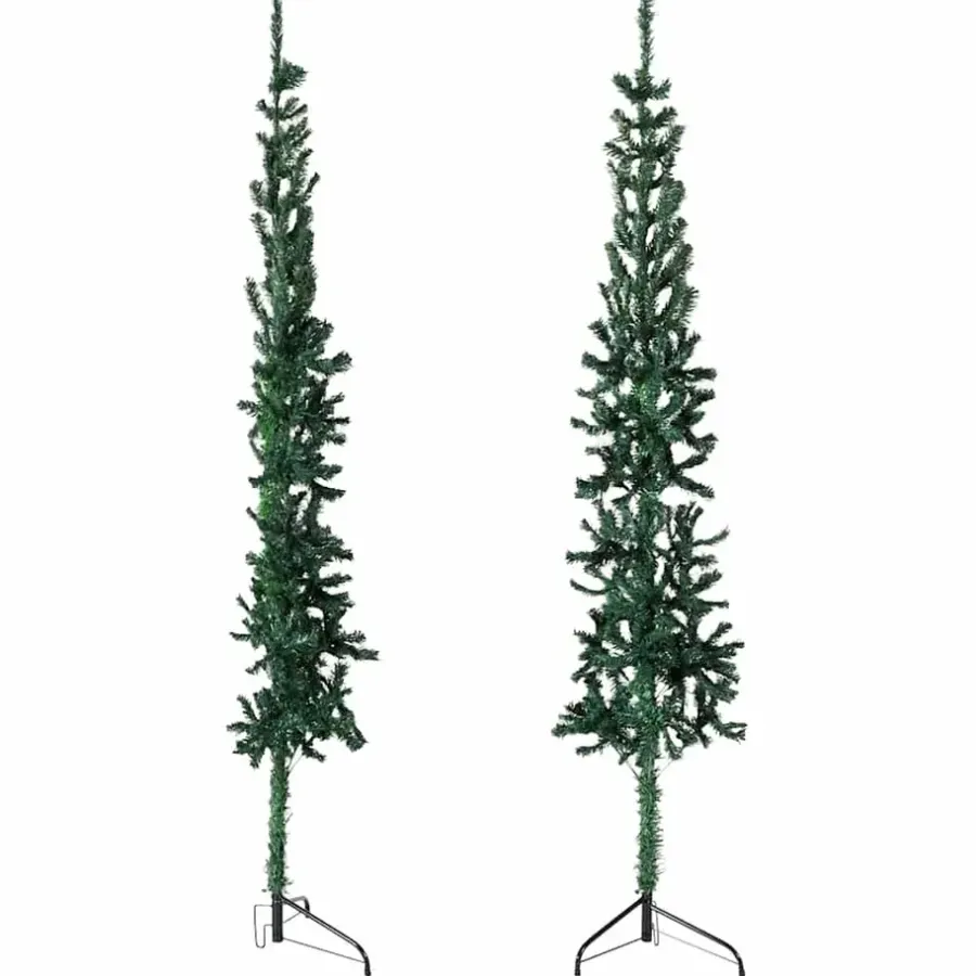 vidaXL - Halve Kunstkerstboom - Groen - 120 cm