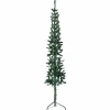 Kerstbomen-vidaXL - Halve Kunstkerstboom - Groen - 240 cm