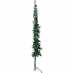 Kerstbomen-vidaXL - Halve Kunstkerstboom - Groen - 240 cm