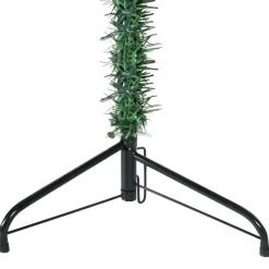 Kerstbomen-vidaXL - Halve Kunstkerstboom - Groen - 240 cm