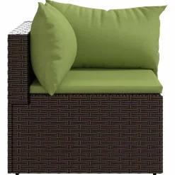 vidaXL - Hoekbank - Bruin - Poly rattan