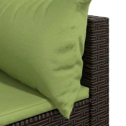 vidaXL - Hoekbank - Bruin - Poly rattan